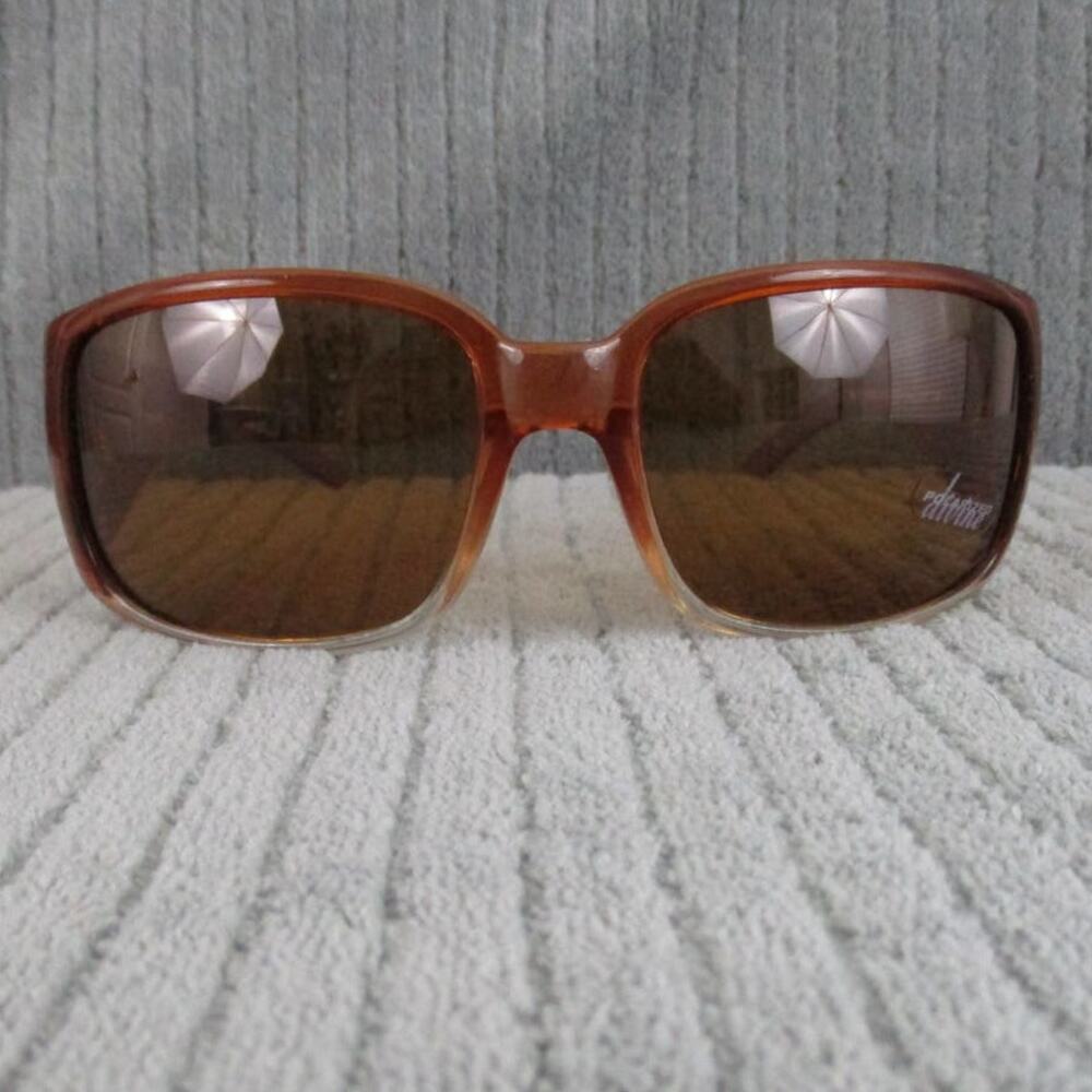 New Divine Eyewear Vixen Orange Fade/Polarized Amber Sunglasses NWT Women's